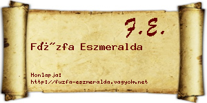 Füzfa Eszmeralda névjegykártya